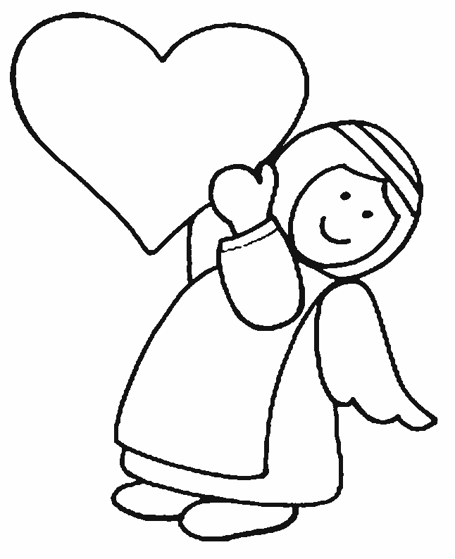 Angel Coloring Pages Printable 9