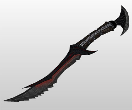 Skyrim Daedric Dagger Papercraft