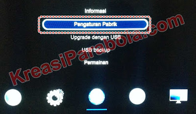 Reset Receiver ke Parameter Pabrik