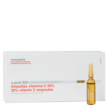 Vitamin C trị nám, đốm nâu Mesoestetic Ampoules of Vitamin C 20% (100 ống)