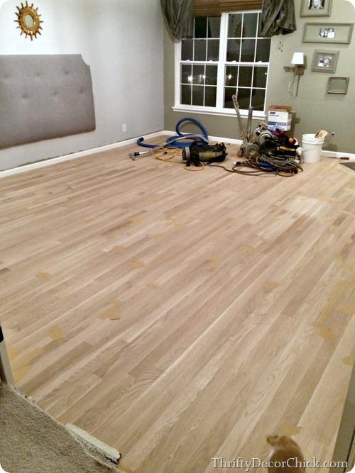 on site finished hardwoods