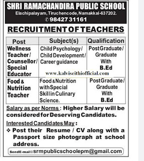 Recruitment Of Teachers