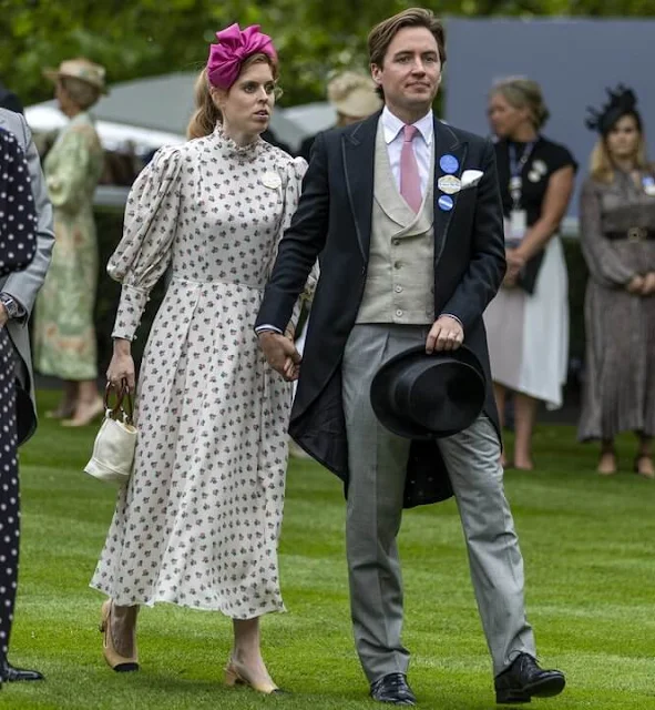 Princess Beatrice wore a new Sonia Bud dress by Beulah. Zara Tindall wore a new Cecilia linen midi dress by Leo Lin