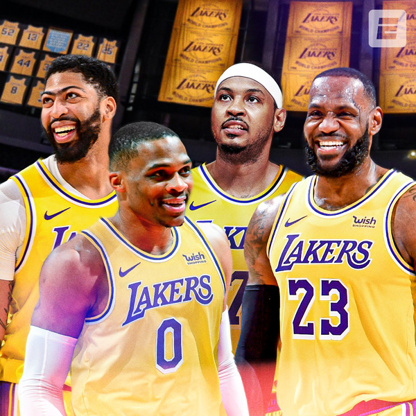 Carmelo Anthony will team up with LeBron James, Anthony Davis and Russell Westbrook on the Los Angeles Lakers next season.