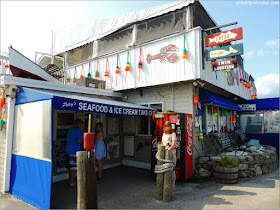 Terraza del Petey's Summertime Seafood and Bar en New Hampshire