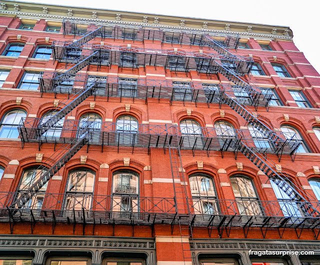 Escadas de incêndio em Nova York