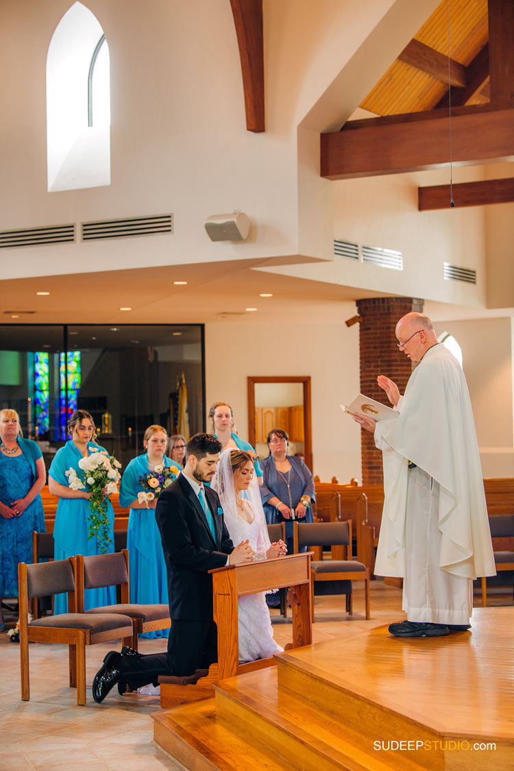 Saline Catholic Wedding Photography at St. Andrew Apostle Catholic Church by SudeepStudio.com Ann Arbor Saline Wedding Photographer