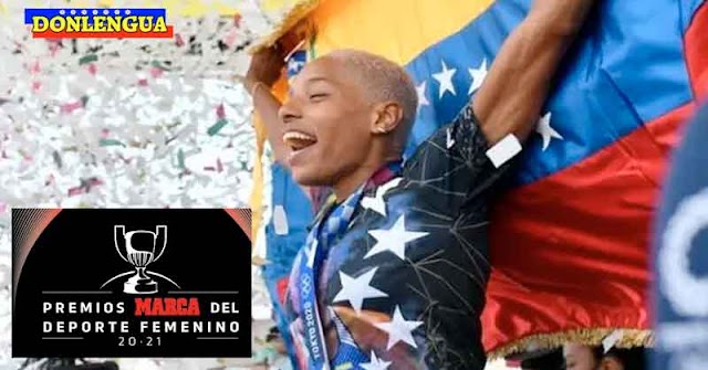 ORGULLO | Yulimar Rojas recibe el premio "MARCA" a la Mejor Atleta del Año 2021