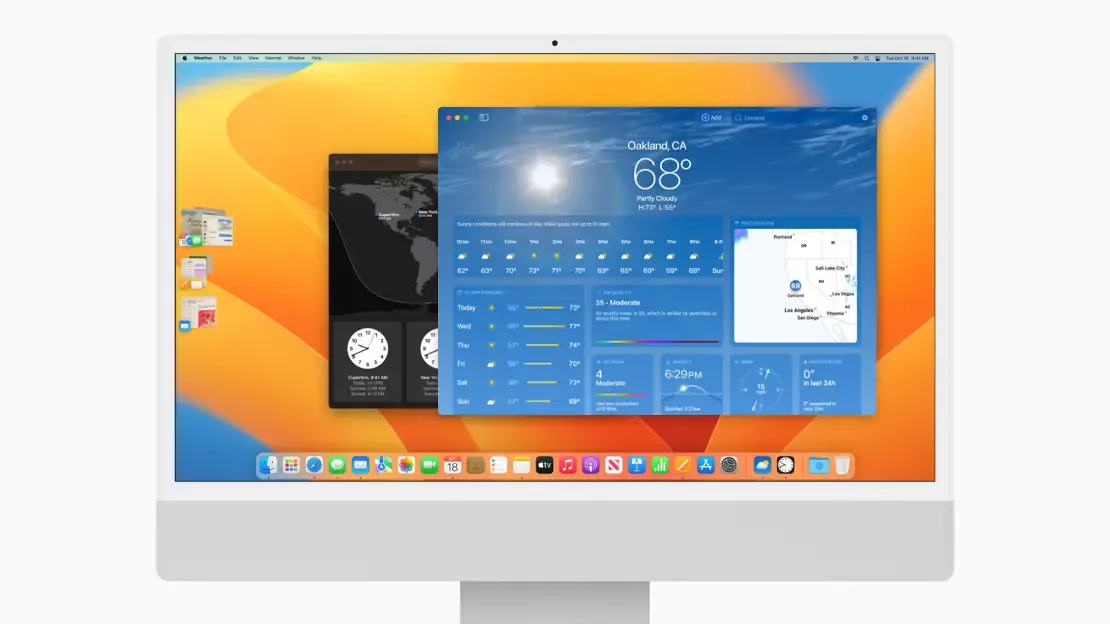 Berita teknologi Techindopost - Tampilan aplikasi Weather di macOS Ventura