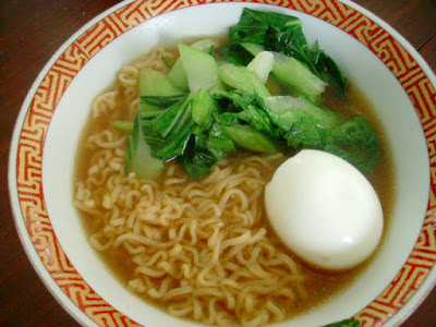 Pak Choi Ramen with Soft Boiled Egg