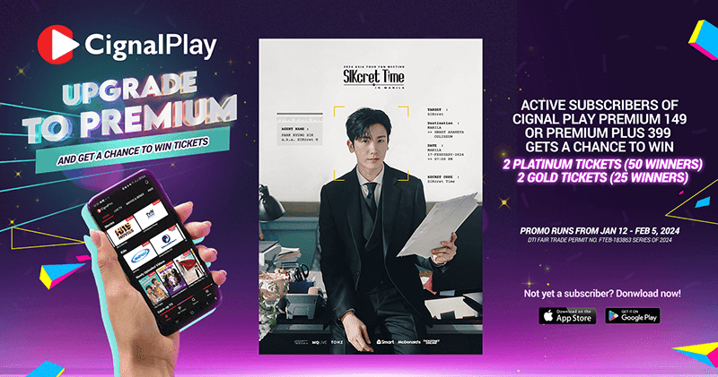 A chance to win Park Hyungsik 2024 PH with Cignal Play