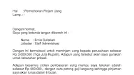 Contoh Surat Pribadi Kepada Orang Tua
