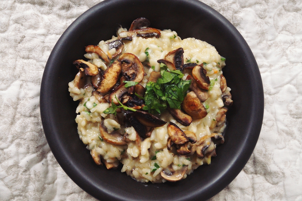 Risotto mit frischen Champignons