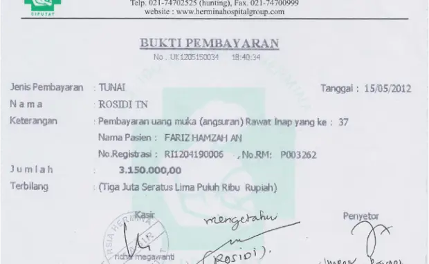 Nota Rumah Sakit