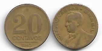 Moeda de 20 centavos, 1945