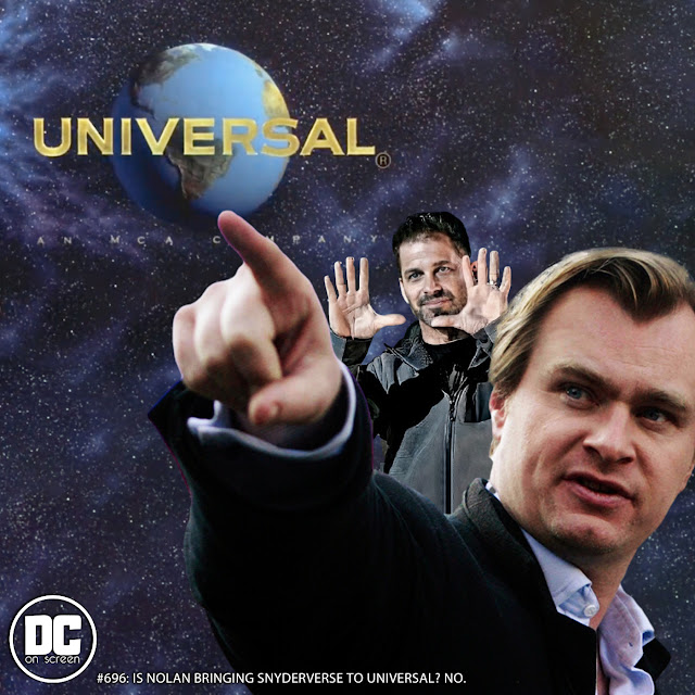 Christopher Nolan Pointing Zack Snyder to a Universal Logo