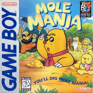 Mole Mania Game Boy cover art