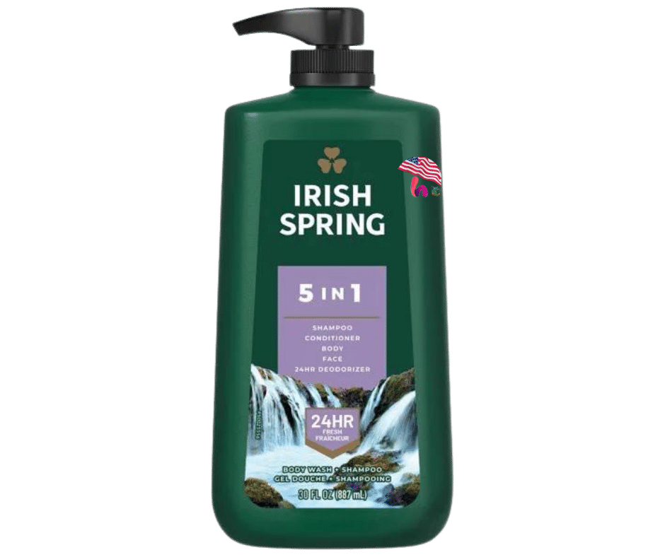 Dầu gội Sữa tắm cho nam IRISH SPRING 5IN1 887mL