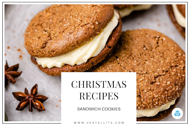 Christmas recipe, Christmas Cookies, Christmas food recipe, Christmas dinner recipe, Christmas cookie recipe, Christmas appetizers, Christmas party foods, Christmas feast, Christmas foods, Christmas food recipe, Christmas Gingerbread Recipe Cookie recipe, Cream Cheese Filling , Cream Cheese Frosting, Gingerbread Sandwich Cookies