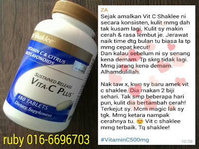 kulit cantik dengan VITAMIN C SHAKLEE