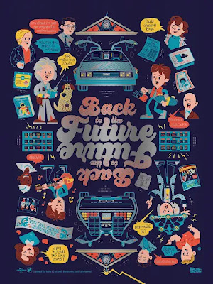 Back to the Future Screen Print by Dave Perillo x Bottleneck Gallery