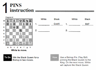 Puzzle presentation in Chess tactics for students