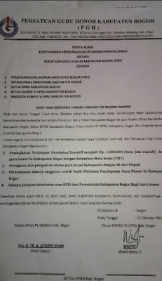 Surat Tunjangan Insentif Guru Honorer dari DPRD 2016