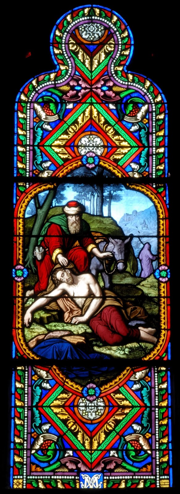 Wikimedia Commons Image - Stained Glass Window - Church of St. Eutrope, Clemont-Ferrand