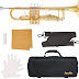Apollo Trumpet in gold lacquer, complete with case and accessories