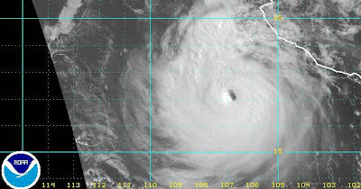 Huracan Dora imagen satelital