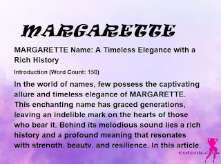 meaning of the name "MARGARETTE"