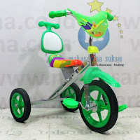 sepeda roda tiga bmx exotic krom pernekel