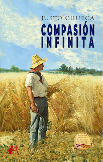 Portada del libro Compasión infinita de Justo Chueca. Editorial Adarve, Editoriales que aceptan manuscritos