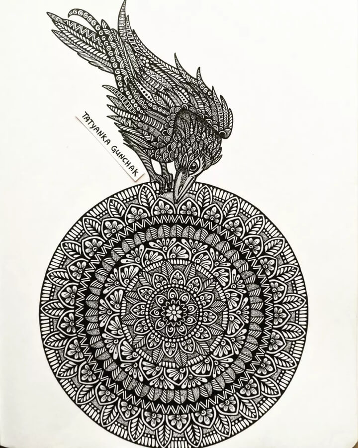 07-Sweet-raven-Mandala-Drawings-Tatyanka-Gunchak-www-designstack-co