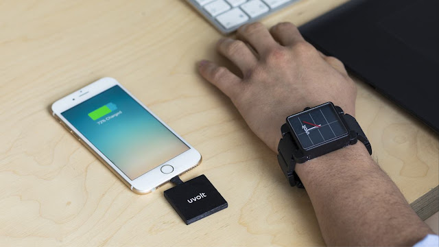 Uvolt Smartphone Charging Solar Watch