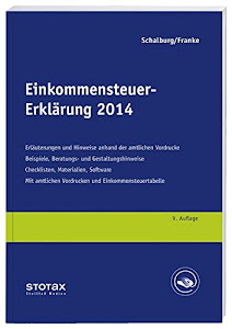 Einkommensteuer-Erklärung 2014