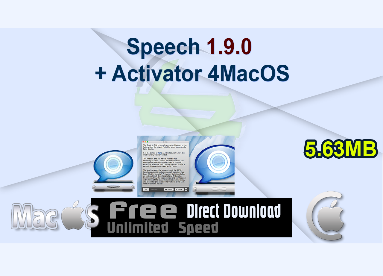 Speech 1.9.0 + Activator 4MacOS