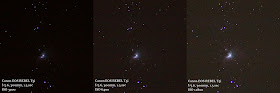 Orion Nebula (M42) shot at ISO 3200, 6400, and 12800