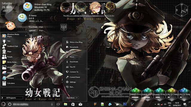 Windows 10 Ver. 1703 Theme Youjo Senki by Enji Riz