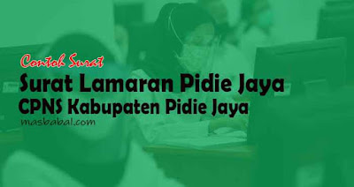 Format Surat Lamaran Pidie Jaya CPNS Kabupaten Pidie Jaya