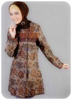 model+baju+batik+muslim Model Baju Batik Muslim Trend Terbaru
