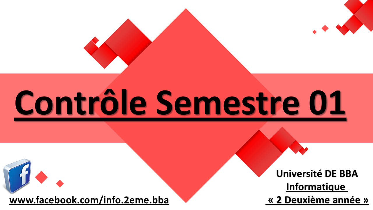 Controle Semestre -1-