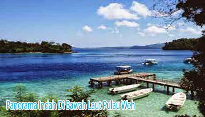 Panorama, Indah, Di, Bawah, Laut, Pulau, Weh