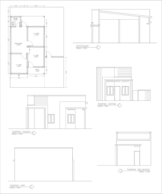 denah rumah milenial