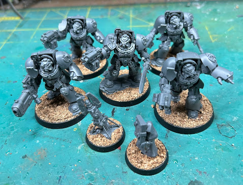 Dark Angels Deathwing Termintor Squad WIP