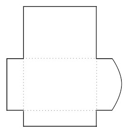 Blank Print and Cut Gift Card Envelope Template 