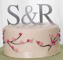 Monogram Wedding Cake Toppers