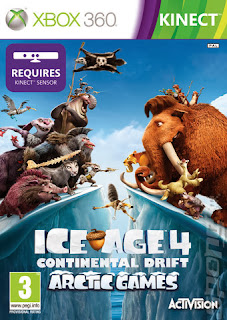 Ice Age 4 Continental Drift xbox 360 game's dvd front cover