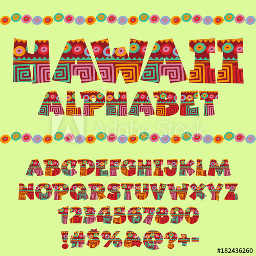 Vector Children Ethnic Hawaiian