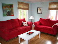 Blue And Red Living Room Decor